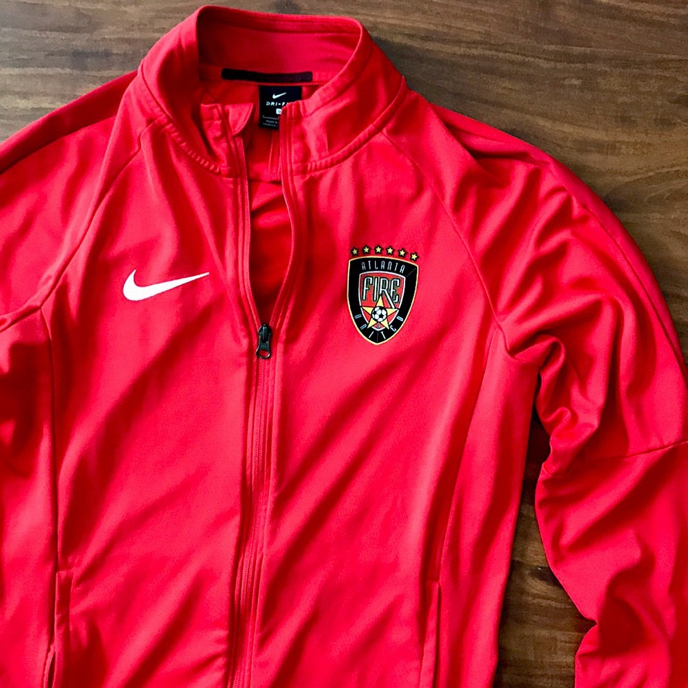 Nike | Atlanta Fire United Soccer Warmup Jacket Red Small